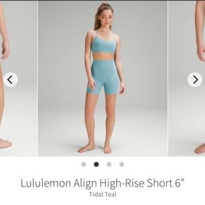lululemon athletica align shorts - Tidal Teal